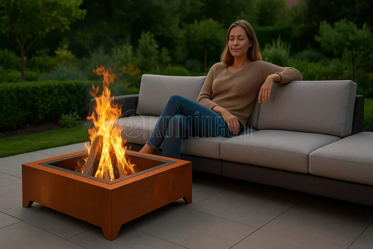 Palenisko ogrodowe INGARDEN CORTEN SQUARE 1000