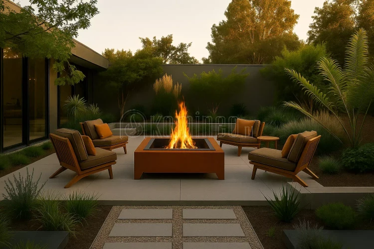 Palenisko ogrodowe INGARDEN CORTEN SQUARE 1000