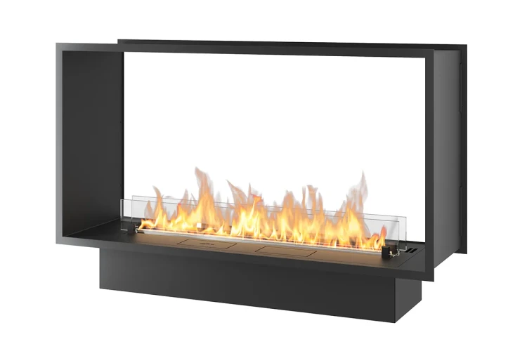 INFIRE ETRONIC 2 SIDE 1200 - biokominek automatyczny vis a vis do zabudowy z palnikiem 1000