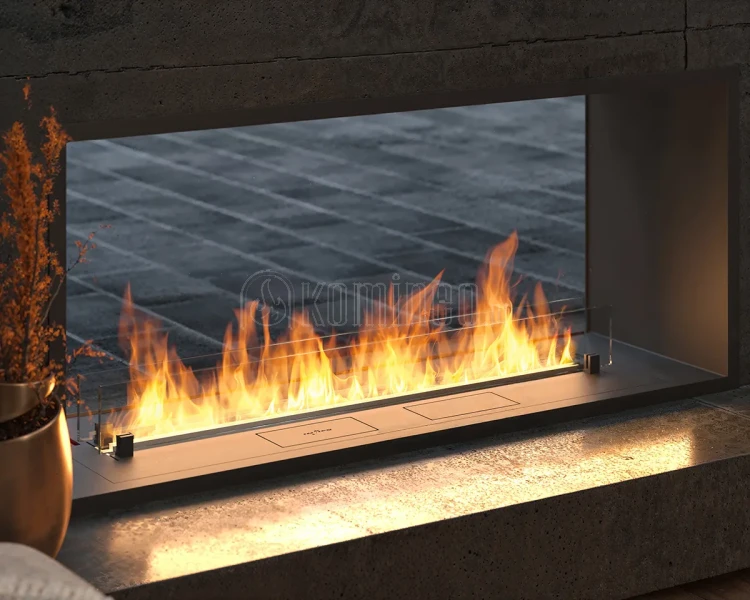 INFIRE ETRONIC 2 SIDE 1200 - biokominek automatyczny vis a vis do zabudowy