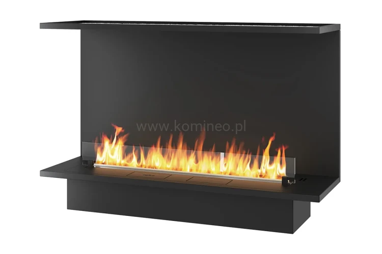 INFIRE ETRONIC C 1200 - trójstronny biokominek automatyczny do zabudowy z palnikiem 1000