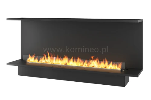 INFIRE ETRONIC C 1800 - trójstronny biokominek automatyczny do zabudowy z palnikiem 1500