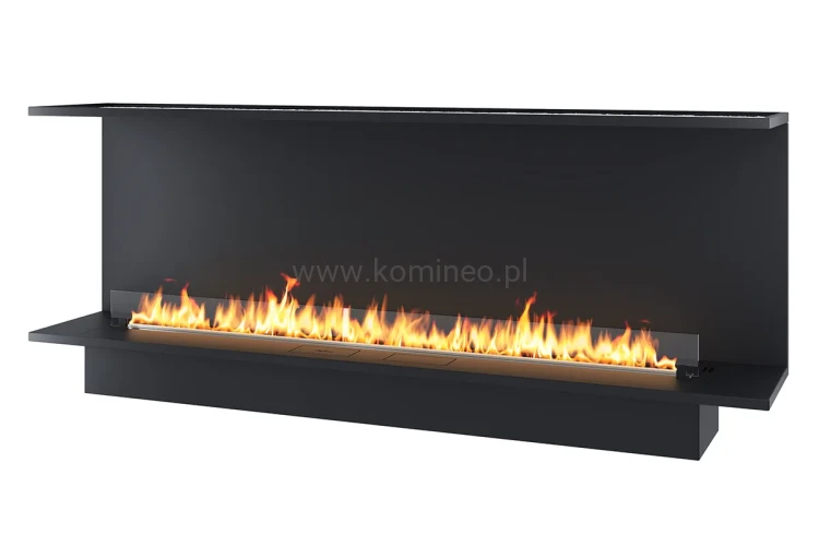 INFIRE ETRONIC C 2000 - trójstronny biokominek automatyczny do zabudowy z palnikiem 1700