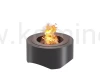 Palenisko ogrodowe INGARDEN BLACK ROUND 700, okrągłe z pokrywą