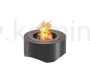 Palenisko ogrodowe INGARDEN BLACK ROUND 700, okrągłe z pokrywą