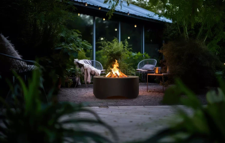 Palenisko ogrodowe INGARDEN BLACK ROUND 700