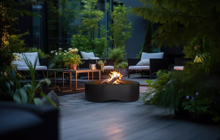 Palenisko ogrodowe INGARDEN BLACK ROUND 1000