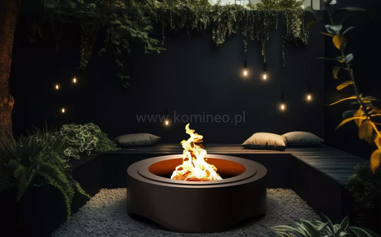 Palenisko ogrodowe INGARDEN BLACK ROUND 1000