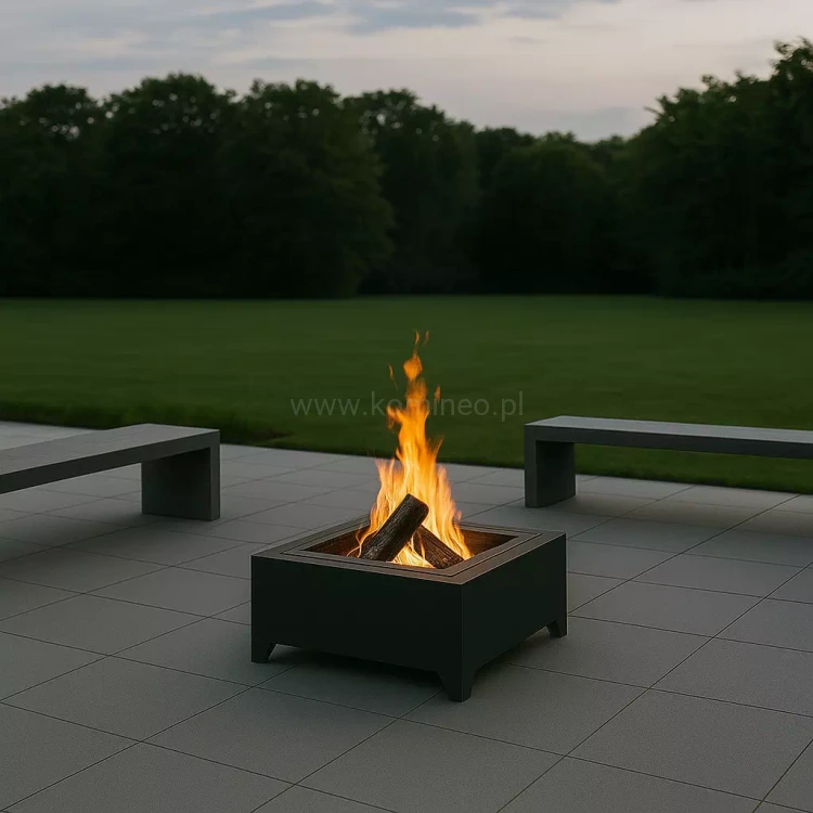 Palenisko ogrodowe INGARDEN BLACK SQUARE 700