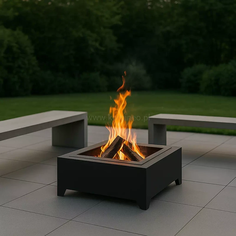 Palenisko ogrodowe INGARDEN BLACK SQUARE 700