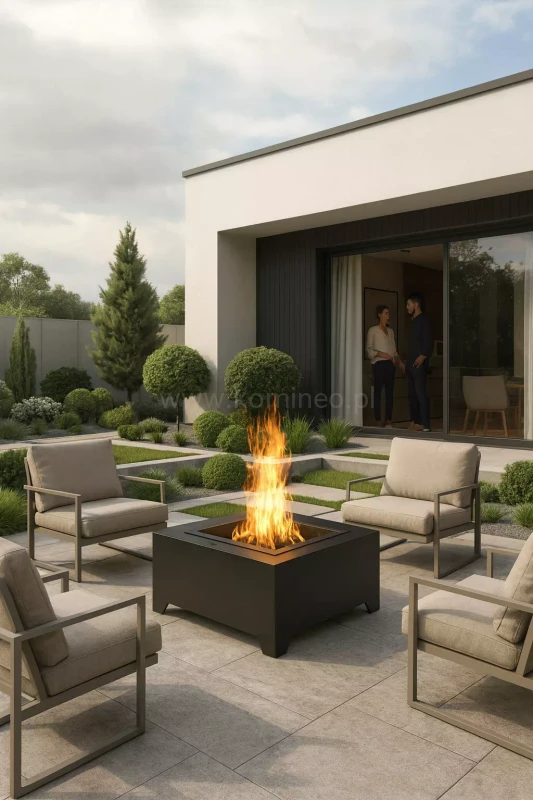 Palenisko ogrodowe INGARDEN BLACK SQUARE 700