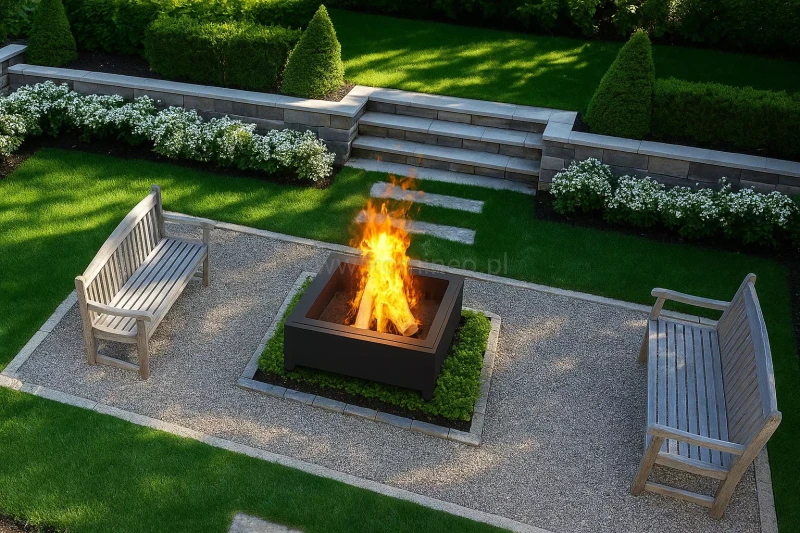 Palenisko ogrodowe INGARDEN BLACK SQUARE 1000