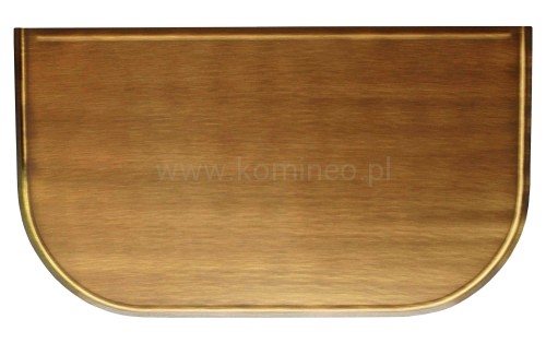 ArtFuego BL-009-P Blacha przed kominek z mosiądzu, PATYNA, 600x1000