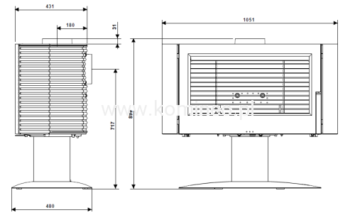 Schemat INVICTA ANTAYA 6114-44 Piec kominkowy