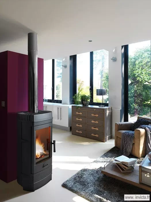 INVICTA GOMONT 6158-44 Piec kominkowy żeliwny - aranżacja