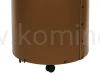 ArtFuego KO-7000 Kosz na drewno, walec na kółkach, ekoskóra brązowa