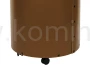 ArtFuego KO-7000 Kosz na drewno, walec na kółkach, ekoskóra brązowa