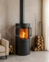 HAJDUK COMPACT Piec kominkowy stalowy - aranżacja