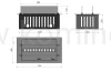 INFIRE INSERT INVAPO 700 Kominek elektryczny 3D do zabudowy - schemat