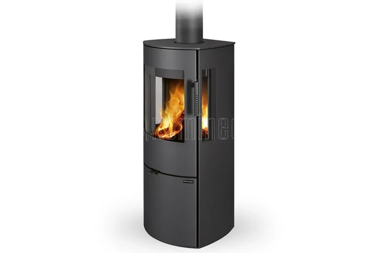 Piec kominkowy trzyszybowy ROMOTOP PARLA 3S metal
