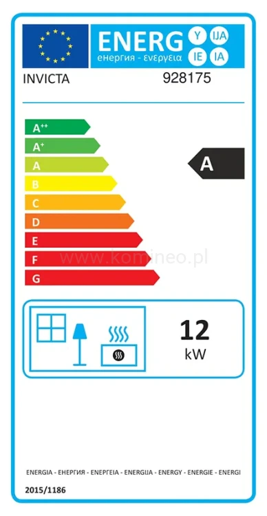 Etykieta energetyczna INVICTA 9281-75