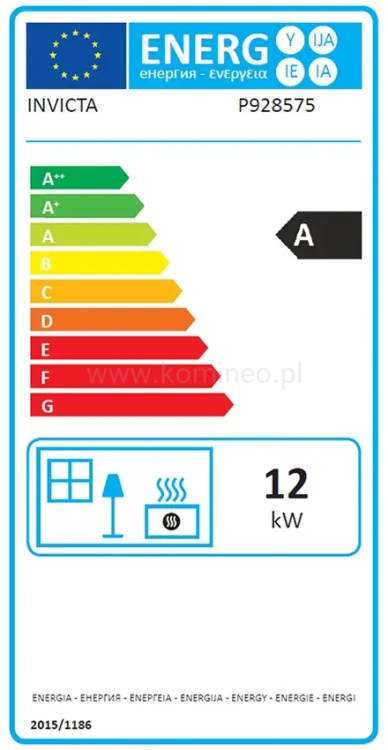 Etykieta energetyczna INVICTA 9285-75