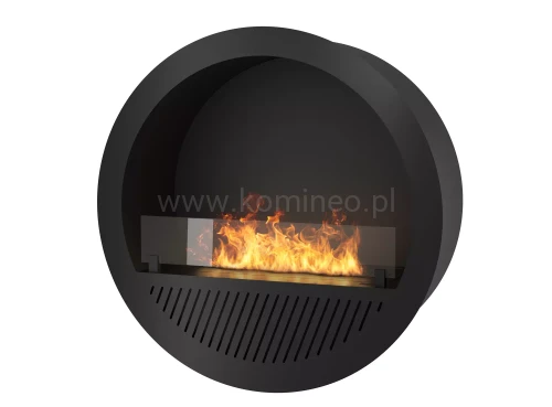 INFIRE INCYRCLE INSIDE SLIM LINE CZARNY Biokominek okrągły do zabudowy we wnęce