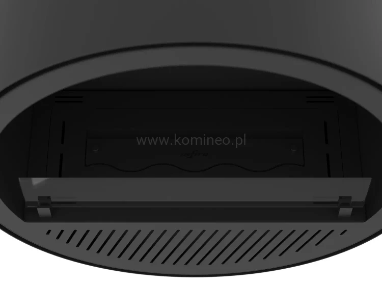 INFIRE INCYRCLE WALL SLIM LINE CZARNY Biokominek okrągły do zawieszenia na ścianie