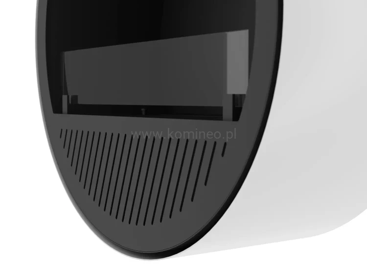 INFIRE INCYRCLE WALL SLIM LINE BIAŁO-CZARNY Biokominek okrągły do zawieszenia na ścianie