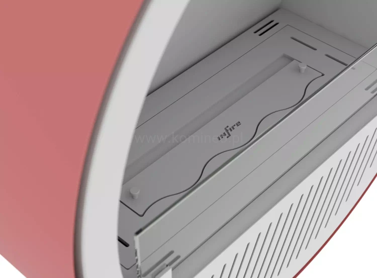 INFIRE INCYRCLE WALL SLIM LINE RÓŻOWO-BIAŁY Biokominek okrągły do zawieszenia na ścianie
