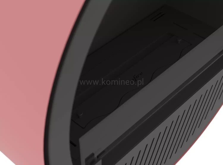 INFIRE INCYRCLE WALL SLIM LINE RÓŻOWO-CZARNY Biokominek okrągły do zawieszenia na ścianie