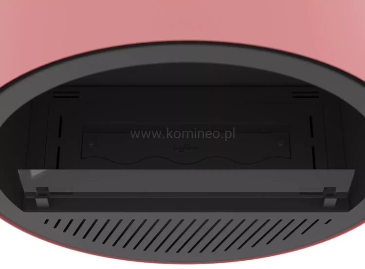 INFIRE INCYRCLE WALL SLIM LINE RÓŻOWO-CZARNY Biokominek okrągły do zawieszenia na ścianie