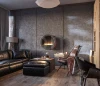 INFIRE INCYRCLE WALL SLIM LINE RÓŻOWO-CZARNY Biokominek okrągły do zawieszenia na ścianie