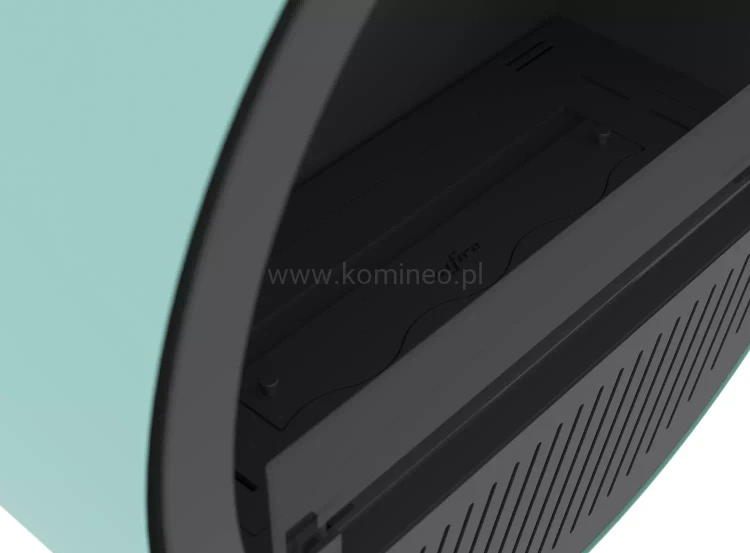 INFIRE INCYRCLE WALL SLIM LINE ZIELONO-CZARNY Biokominek okrągły do zawieszenia na ścianie