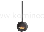 INFIRE INCYRCLE SLIM LINE CZARNY Biokominek okrągły mocowany do sufitu