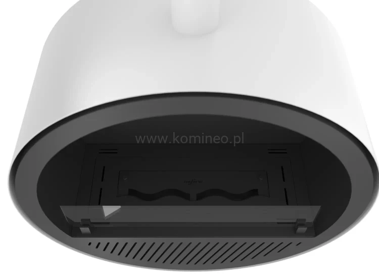 INFIRE INCYRCLE SLIM LINE BIAŁO-CZARNY Biokominek okrągły mocowany do sufitu