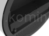 INFIRE INCYRCLE SLIM LINE BIAŁO-CZARNY Biokominek okrągły mocowany do sufitu