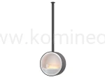 INFIRE INCYRCLE SLIM LINE CZARNO-BIAŁY Biokominek okrągły mocowany do sufitu