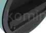 INFIRE INCYRCLE SLIM LINE ZIELONO-CZARNY Biokominek okrągły z rurą mocowaną do sufitu, wiszący