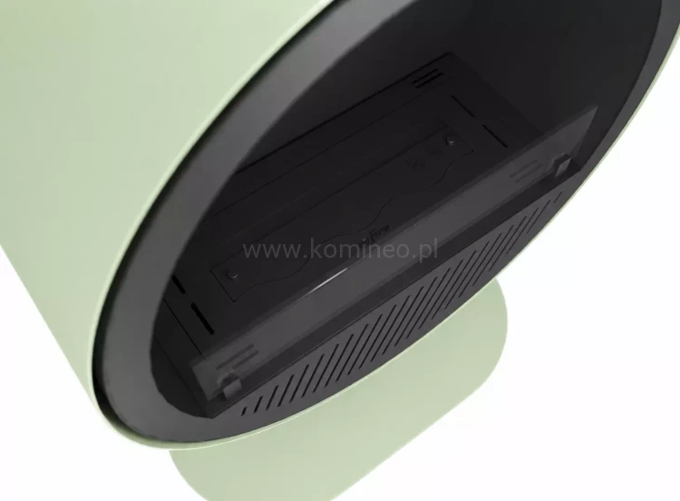 INFIRE INCYRCLE STAND SLIM LINE PISTACJOWO-BIAŁY Biokominek okrągły wolnostojący