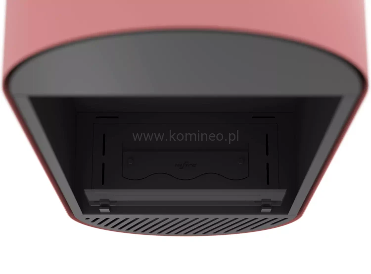 INFIRE INCYRCLE VERT SLIM LINE RÓŻOWO-CZARNY Biokominek do zawieszenia, pionowy w kształcie elipsy, nowoczesny