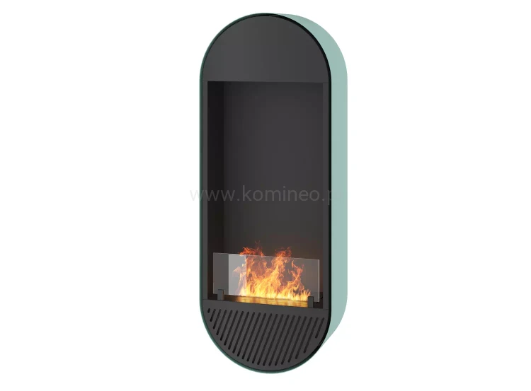 INFIRE INCYRCLE VERT SLIM LINE ZIELONO-CZARNY Biokominek do zawieszenia na ścianie