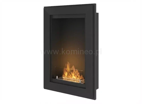 Biokominek do zabudowy lub powieszenia na ścianie SIMPLE fire FRAME 550 CZARNY MAT