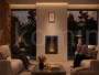 Biokominek do zabudowy lub powieszenia na ścianie SIMPLE fire FRAME 550 CZARNY MAT
