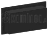Biokominek SIMPLE fire FRAME 900 CZARNY POŁYSK - biokominek do zabudowy lub powieszenia na ścianie, szerokość 90 cm, z szybą