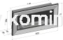 Biokominek SIMPLE fire FRAME 900 CZARNY POŁYSK - biokominek do zabudowy lub powieszenia na ścianie, szerokość 90 cm, z szybą