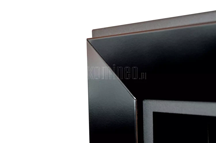 Biokominek SIMPLE fire FRAME 900 CZARNY POŁYSK - biokominek do zabudowy lub powieszenia na ścianie, szerokość 90 cm, z szybą