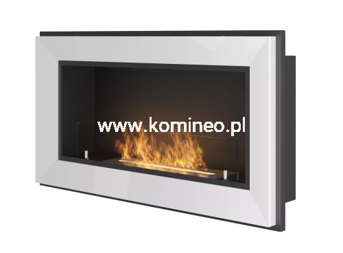 Biokominek SIMPLE fire FRAME 900 BIAŁY POŁYSK, do zabudowy lub powieszenia na ścianie