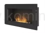 SIMPLE fire FRAME 900 CZARNY MAT - Biokominek ścienny i do zabudowy, z ramką ozdobną