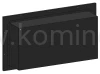 SIMPLE fire FRAME 900 CZARNY MAT - Biokominek ścienny i do zabudowy, z ramką ozdobną